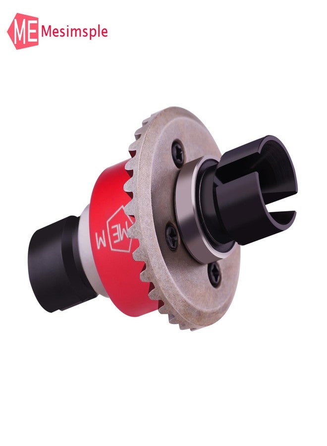 Mesimsple 2PCS Alum H16BM Front Rear Differential Diff Gear for 1/16 H16BM H16207 16208 16209 16210 H16 1/14 14301 14302 14209 14210 H14BM Series Upgrades Part Red - Image 5